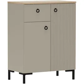 Home Affaire Kommode Luminara 70 x 93 x 41 cm Beige / Eiche