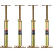 Vevor Wagenheber für den Hausgebrauch, 4er-Pack, Höhenbereich von 29,4 bis 40,6 cm, maximale Tragkraft pro Einheit: 1000 kg, verstellbarer Stützbalken zum Nivellieren, verzinkter Kellerheber vorübergehende Unterstützung