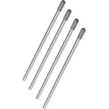 Spülmaschinen Stab Einsatz, 4 Stück, 28 cm Länge, Edelstahl Halterung passend für die meisten Spülmaschinen, Weinglas, Bierglas, Soda Glas, Flaschenständer für Geschirrkorb, Flaschenhalter Geschirr