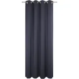 ADAM Audio Adam Vorhang Uni Collection (1 St), Ösen, blickdicht, Blickdichter aus 100% Bio-Baumwolle blau 142 cm x 385 cm