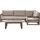 Beliani Timor II Loungeset dunkelbraun