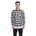Flanell Gt Langarmhemd Black White 5XL