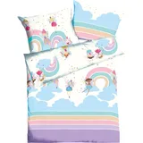 KAEPPEL Rainbow Fairies Bunt 135 x 200 cm + 40 x 60 cm/80 x 80 cm