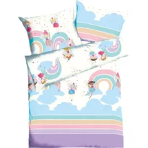 KAEPPEL Rainbow Fairies Bunt 135 x 200 cm + 40 x 60 cm/80 x 80 cm