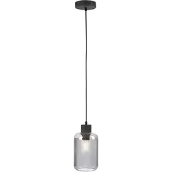 Pendelleuchte PAUL NEUHAUS "BOLETUS", grau (rauchgrau), Lampen, Ø 14cm, Ø:14cm