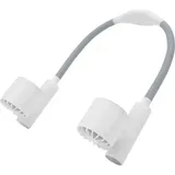 Nackenventilator Mit 3 Geschwindigkeitsstufen, Usb-ladefunktion, Leiser Betrieb, 2400-mah-akku, Flexibler Schlauch, 90°-drehung, Tragbar, Weiß