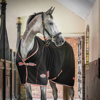 Weatherbeeta Therapy-Tec Fleece Standard - schwarz/silber/rot, 105