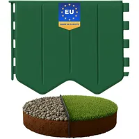 GARDENIX Flexible Rasenkante Grün 1.45m - Kunststoff Mähkante zum einschlagen - Rasenkantenband Beetabgrenzung Beetbegrenzung Langlebig