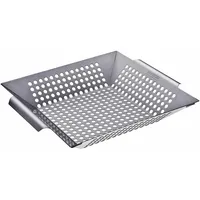 Santos Grills Gemüsekorb 30,5 x 30,5 cm Edelstahl silber
