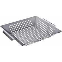 Santos Grills Gemüsekorb 30,5 x 30,5 cm Edelstahl silber