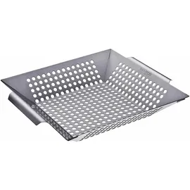 Santos Grills Gemüsekorb 30,5 x 30,5 cm Edelstahl silber