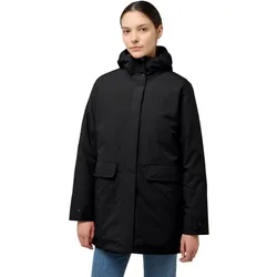 Jack Wolfskin Wintermantel Wintertor Parka (wasserdicht, Fleece-Futter) schwarz Damen