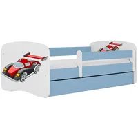 Raumhirsch furniture Kinderbett, Blau, Holzwerkstoff, Holzwerkstoff, 1 Schubladen, 80x160