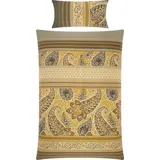 Erwin Müller Mako-Satin Bettwäsche in beige | Gr.: 200x220 cm (80x80)