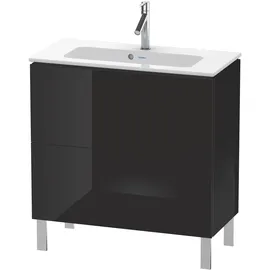 Duravit Waschtischunterschrank 2 Auszüge 82 x 70,4 x 39,1 cm Schwarz Hochglanz