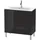 Duravit Waschtischunterschrank 2 Auszüge 82 x 70,4 x 39,1 cm Schwarz Hochglanz