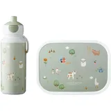 Mepal - Lunch-Set Campus Little Dutch - Set für Kinder mit Pop-up Trinkflasche & Lunch Box - Lunch-Set für die Schule oder unterwegs - Spülmaschinenfest & BPA-frei - 400 ml + 750 ml - Little Farm