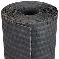 vidaXL Balkonverkleidung 600 x 80 cm Dunkelgrau Rattan 1 St.