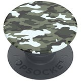 PopSockets PopSockets: PopGrip Basic - Ausziehbarer Sockel und Griff für Smartphones und Tablets [Top Nicht Austauschbar] - Dark Green Camo