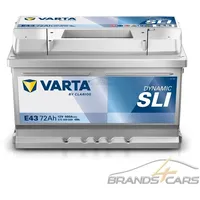 Varta Dynamic SLI E43 Autobatterien 572409068K262, E43, 12 V,
