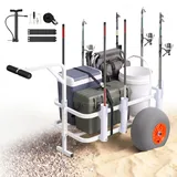Vevor Bollerwagen faltbar 136kg rot