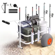 Vevor Bollerwagen faltbar 136kg rot