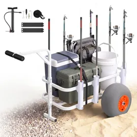 Vevor Bollerwagen faltbar 136kg rot