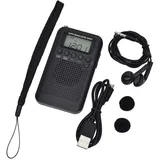(103x60x15mm) Tragbares Mini-taschenradio Mit Lautsprecher, Fm/am Digital-stereo-dsp-empfänger Mit Wecker Und Timer Für Den Heim- Und Außeneinsatz, Persönliches Radio Mit Kopfhörern