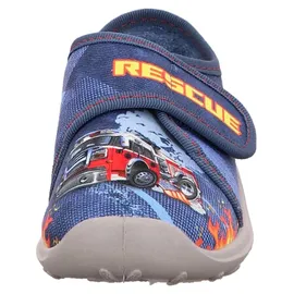 Fischer Markenschuh Hausschuh Blau 28