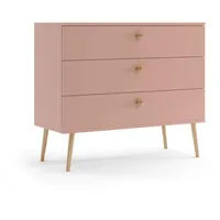Bettso Kommode, Rosa, Holzwerkstoff, 100x85x41 cm, Wohnzimmer, Kommoden ,