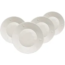 LA Rochère France Dessertteller 21 cm beige/weiß 4er Set