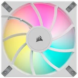 Corsair AF140 RGB ELITE weiß 2er-Pack | 140mm Gehäuselüfter inkl. iCUE Lighting Node CORE