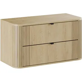 Badplaats Waschbeckenunterschrank, Cremona 100 cm, – Eiche – Hänge