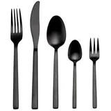 Echtwerk 30 tlg. Set Tafelbesteck "Linus" 30tlg in Schwarz | Gr.: onesize