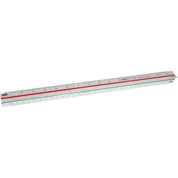 Aristo Dreikantmaßstab Architekt 4 Kunststoff 30cm weiß Packung mit 10 Stück
