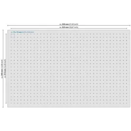 HMF Rasterschaumstoff 34,5 x 55,5 cm 1-tlg. schwarz