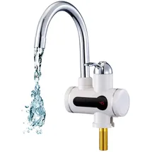 Mauk digitaler Wasserhahn Durchlauferhitzer Weiß