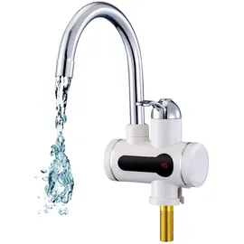 Mauk digitaler Wasserhahn Durchlauferhitzer Weiß