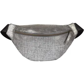 Clairefontaine Kleopathra Gürteltasche Leder 30x16,2 cm Silber