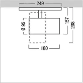 zumtobel VIV2 M2200 1-flg. schwarz