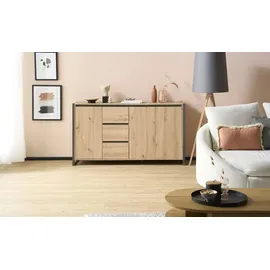 Finori Sideboard Denver 160 x 88 x 40 cm Braun/Grau