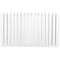 MonsterShop Röhrenheizkörper Oval 600 x 1020 mm 7,8 kW weiß Horizontal