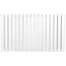MonsterShop Röhrenheizkörper Oval 600 x 1020 mm 7,8 kW weiß Horizontal