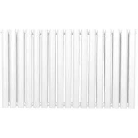 MonsterShop Röhrenheizkörper Oval 600 x 1020 mm 7,8 kW weiß Horizontal