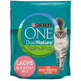 PURINA ONE DUAL NATURE KATZENFUTTER TROCKENFUTTER MIT SPIRULINA LACHS 3 x 1,4Kg