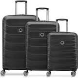 Delsey Meteor Koffer-Set 3-tlg. schwarz