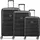 Delsey Meteor Koffer-Set 3-tlg. schwarz