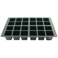 Siena Garden Topfplatte 335 x 220 x 50 mm mit 24 Töpfen aus Kunststoff Ø 4,5 cm