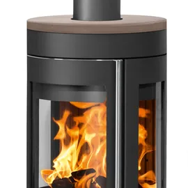 Justus Mino Trios 2.0 Stahl schwarz/Abdeckplatte Keramik grappa