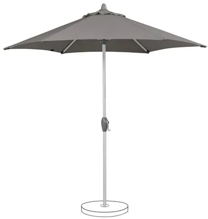 Suncomfort Marktschirm Style Ø 300 cm Polyester Grau